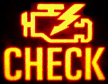 Picture of a check engine light